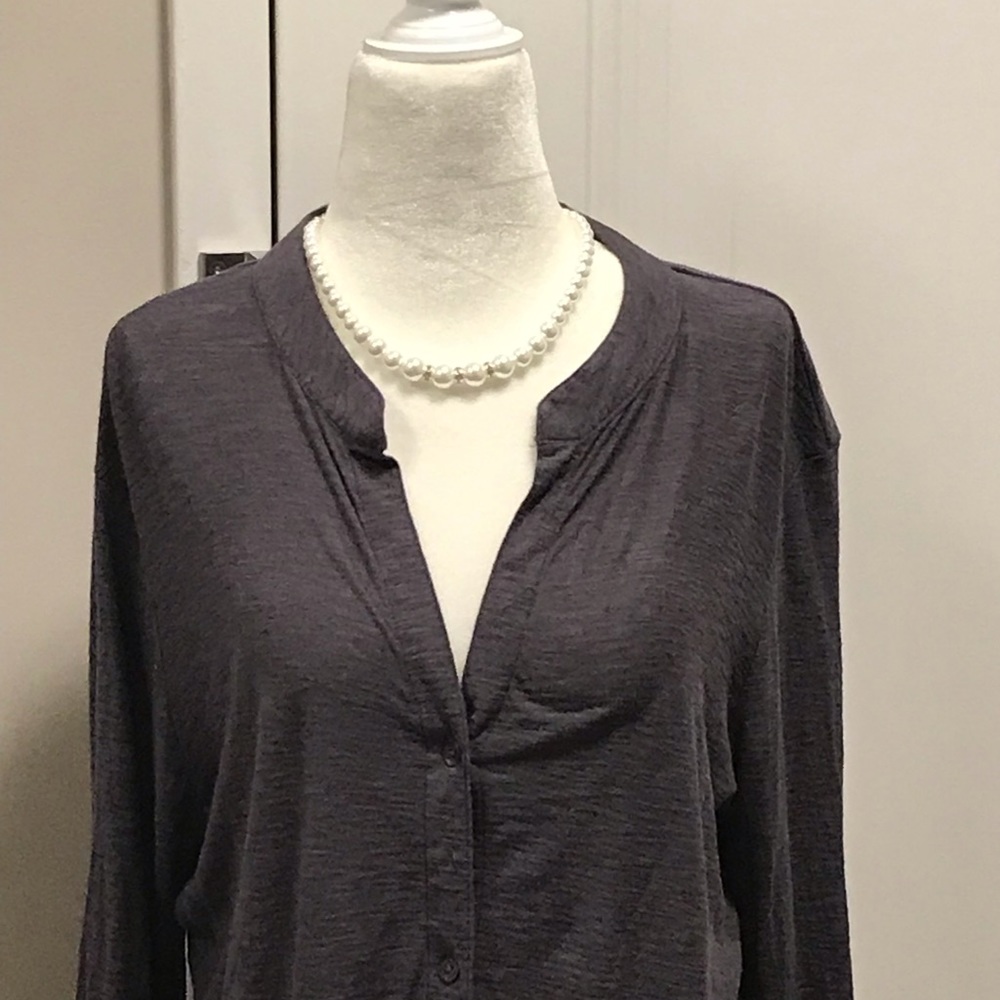 James Perse Collarless Button-Down - image 3